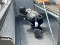 【香川県高松市円座町】防水トップコート1回目 香川県高松市外壁塗替えなら一級塗装技能士の手塗りで長持ち!ユウ建装! 2025y09m05d_161541757